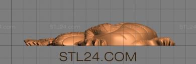 Art panel (Pot-bellied dragon, PD_0447) 3D models for cnc
